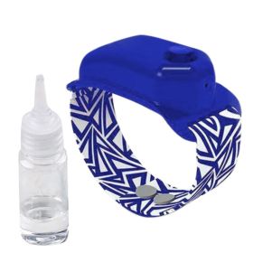 Various styles of hand sanitizer bracelet (Option: Blue with a bottle)