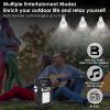 Portable Solar Power Station Rechargeable Backup Power Bank w/Flashlight 3 Lighting Bulbs For Camping Outage Garden Lamp